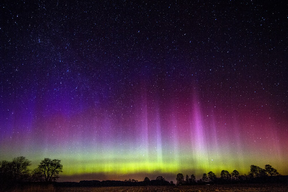 Aurora in northern Poland.