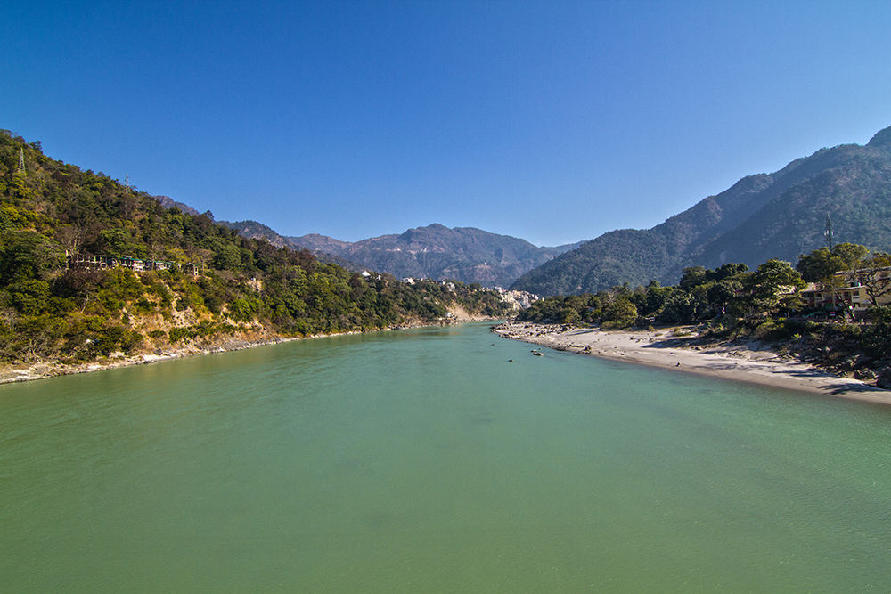 Landscape photography: Ganges river, Rishikesh, India