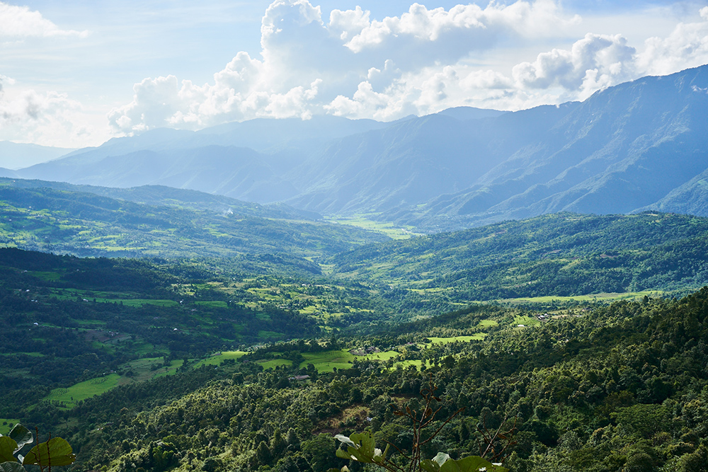 Valley near Thonglang, Manipur, Northeast India
