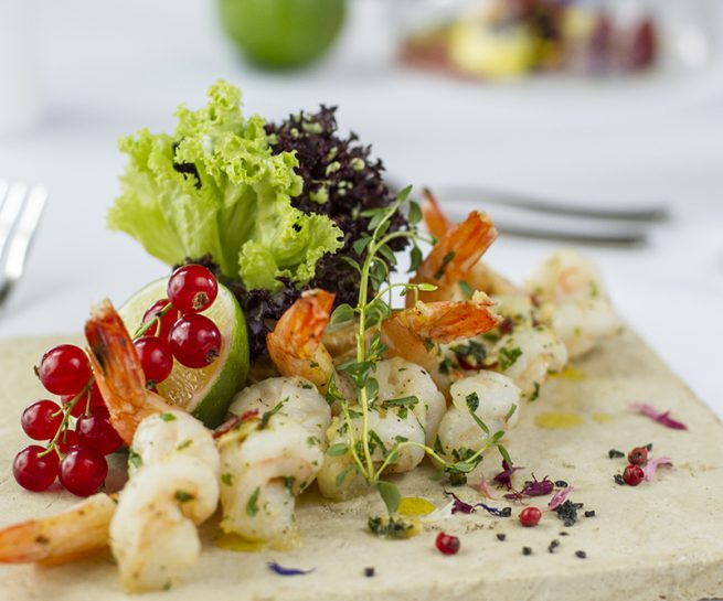 Food photography & styling: prawns