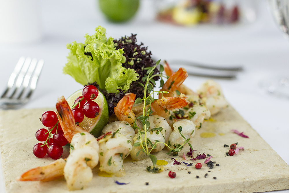 Food photography & styling: prawns