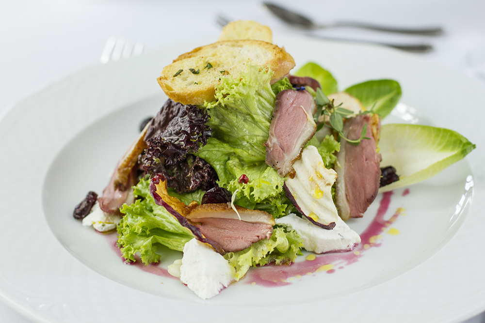 Food photography & styling: Duck salad